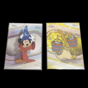 Topps Chrome 2025 Disney Fantasia Sorcerer Mickey & Magic Broom Trading Cards